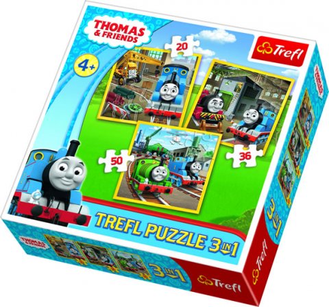 neuveden: Puzzle: Mašinka Tomáš - Do akce! 3v1 (20,36,50 dílků) neuveden: Puzzle: Mašinka Tomáš - Do akce! 3v1 (20,36,50 dílků)