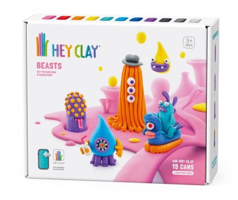 neuveden: Hey Clay kreativní sada - Příšery