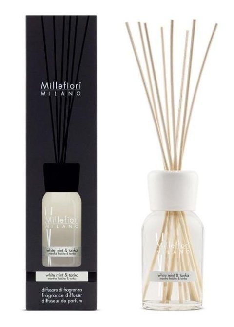 neuveden: Millefiori Milano White Mint & Tonka / difuzér 250ml