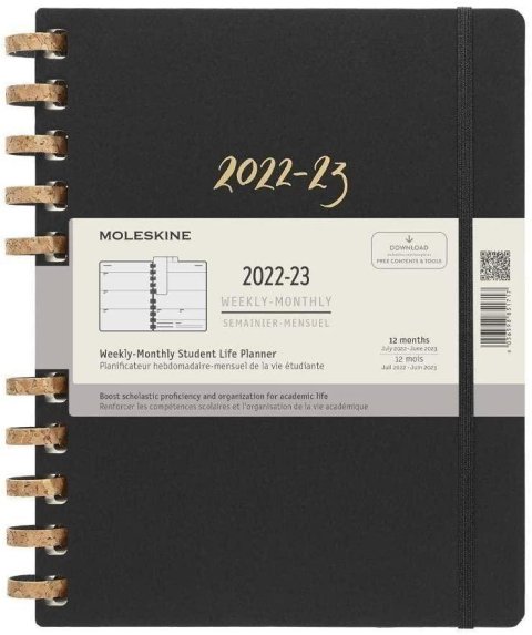 neuveden: Moleskine Plánovací zápisnik černý XXL, spirála