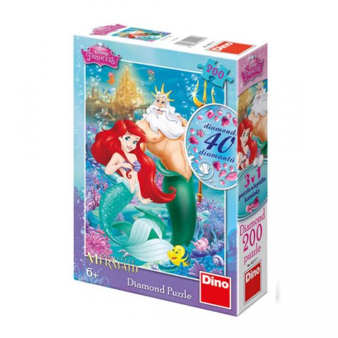 Disney Walt: Ariel - puzzle Diamond 200 díl