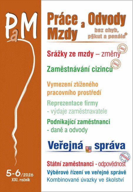 Jouza Ladislav: PaM 5-6/2026 Změny srážek ze mzdy