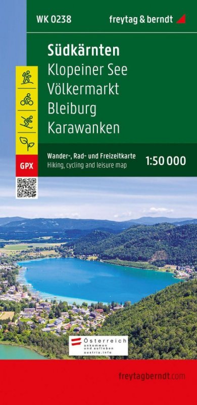 neuveden: WK 0238 Jižní Korutany 1:50 000 / turistická, cyklistická a rekreační mapa