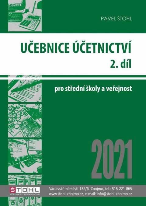 Štohl Pavel: Učebnice Účetnictví II. díl 2021