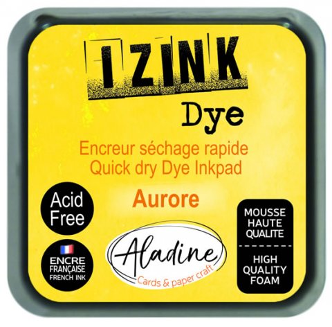 neuveden: Razítkovací polštářek IZINK DYE rychleschnoucí - žlutý