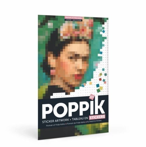 neuveden: Poppik Samolepkový plakát - FRIDA KAHLO (Portrét)