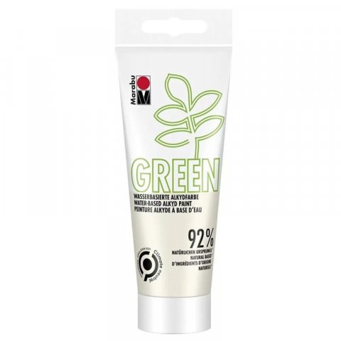 neuveden: Marabu Green Alkydová barva - krémově bílá 100 ml