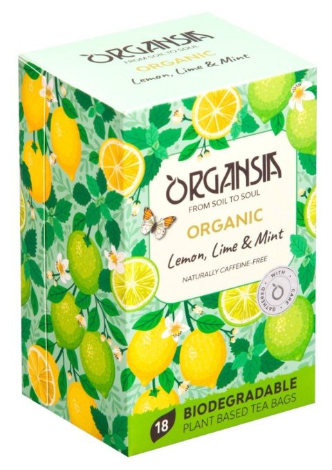 neuveden: ORGANSIA BIO Lemon Lime & Mint přebal 18x1,8g