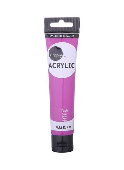 neuveden: Daler - Rowney SIMPLY akrylová barva - Purple 75 ml