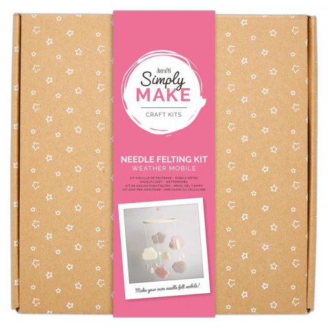 neuveden: Docrafts Kreativní sada plstění - lapač snů růžový neuveden: Docrafts Kreativní sada plstění - lapač snů růžový