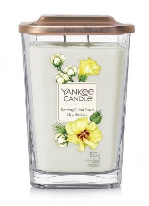 neuveden: YANKEE CANDLE Bloming Cotton Flower svíčka 553g / 2knoty