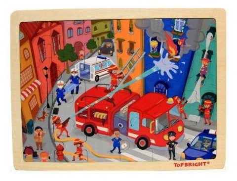 neuveden: Puzzle Hasiči, dřevěné