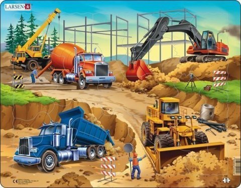 neuveden: Puzzle MAXI - Na stavbě/30 dílků