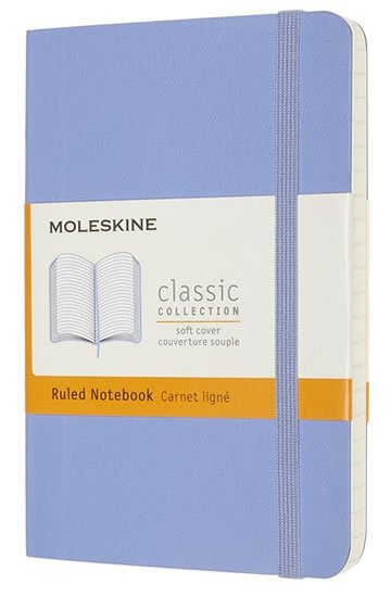 neuveden: Zápisník Moleskine - měkké desky, S, linkovaný - nebesky modrý