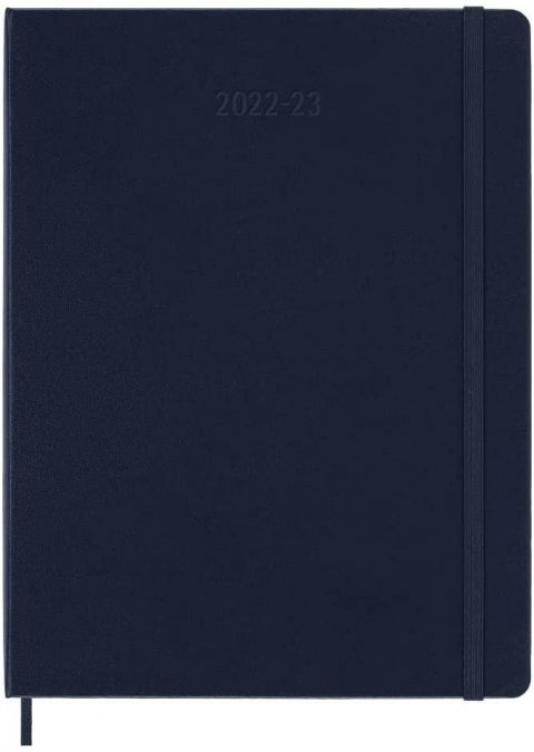 neuveden: Moleskine Plánovací zápisník 2022-2023 modrý XL, tvrdý
