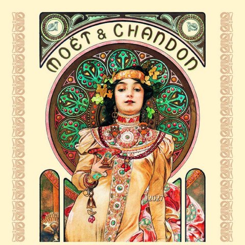 : Kalendář 2027 nástěnný: ALFONS MUCHA (čtverec)