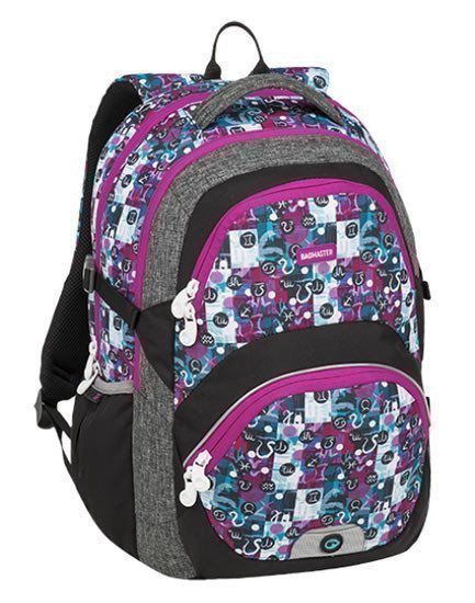 neuveden: Bagmaster Školní batoh THEORY 9 A PINK/GRAY/GRAY