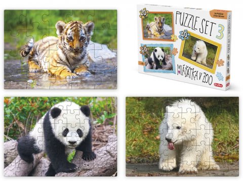neuveden: Puzzle SET 3 - Mláďátka v ZOO