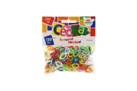 neuveden: Céčka barevná 150 ks plast v sáčku