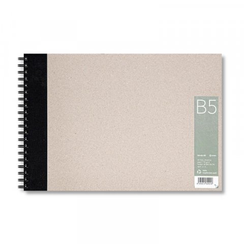 neuveden: Skicák B5 s recyklovaným papírem, 30 listů