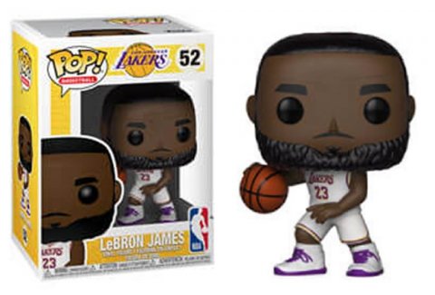 neuveden: Funko POP NBA: Lakers - Lebron James (White Uniform)