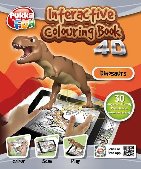 neuveden: Pukka Fun Interaktivní omalovánky - Dinosauři