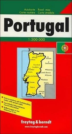 neuveden: AK 98 Portugalsko 1:500 000 / automapa + mapa volného času