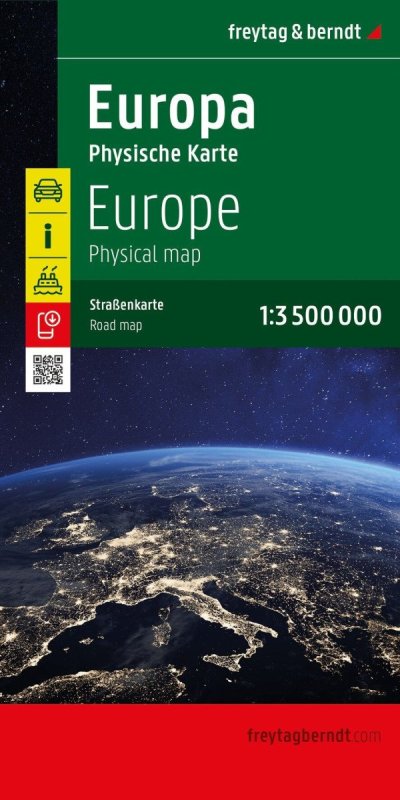 : Evropa 1:3 500 000 / silniční mapa (fyzická)