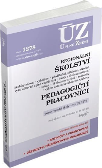 neuveden: ÚZ 1278 Regionální školství, pedagogičtí pracovníci