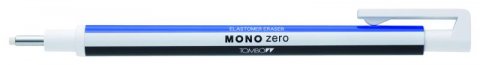 neuveden: Tombow Gumovací tužka Mono Zero 2,3 mm - modrá/bílá/černá neuveden: Tombow Gumovací tužka Mono Zero 2,3 mm - modrá/bílá/černá