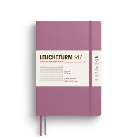 neuveden: Zápisník Dusty Rose Softcover A5 linkovaný