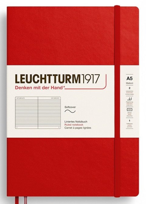 -: Zápisník Cherry Softcover Medium (A5) linkovaný