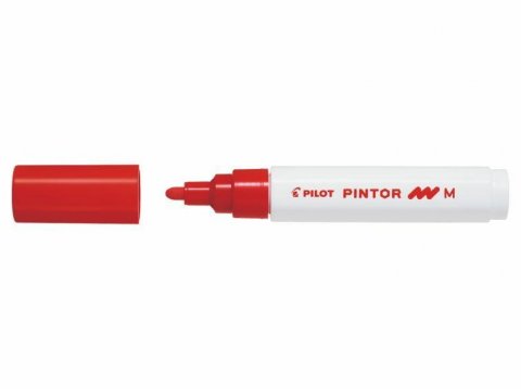 neuveden: PILOT Pintor Medium akrylový popisovač 1,5-2,2mm - červený