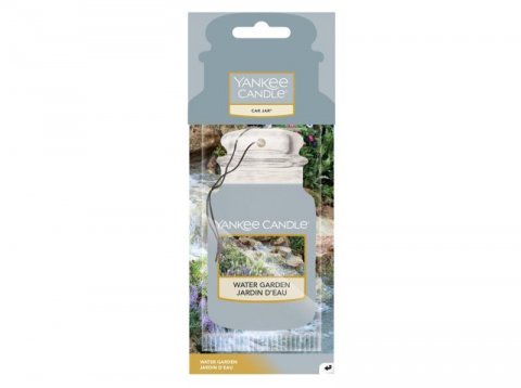 neuveden: YANKEE CANDLE Water Garden vůně do auta visačka papírová
