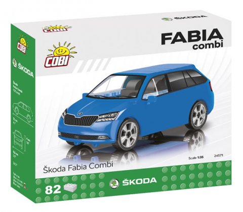 neuveden: Stavebnice COBI - Škoda Fabia combi model 2019, 1:35, 82 k