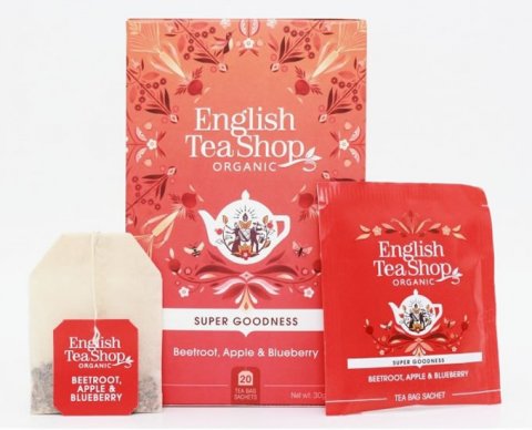 neuveden: English Tea Shop Čaj Červená řepa, jablko a borůvka, 20 sáčků neuveden: English Tea Shop Čaj Červená řepa, jablko a borůvka, 20 sáčků