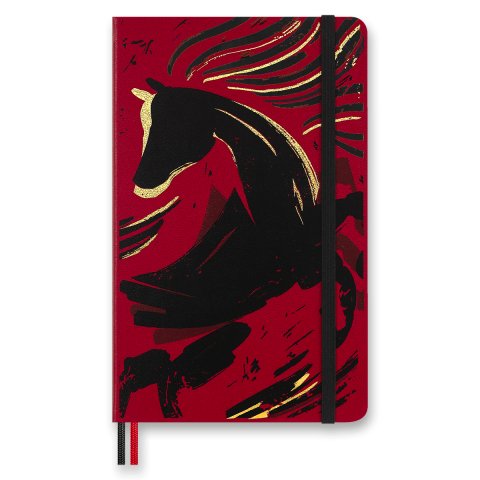 -: Zápisník Moleskine Horse Wood - tvrdé desky, L, linkovaný