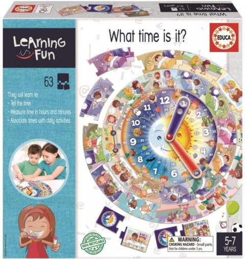 neuveden: Puzzle vzdělávací + hra Learning is Fun: Kolik je hodin? neuveden: Puzzle vzdělávací + hra Learning is Fun: Kolik je hodin?
