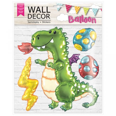 neuveden: Wall decor Dino - samolepící dekorace 30,5x38 cm neuveden: Wall decor Dino - samolepící dekorace 30,5x38 cm
