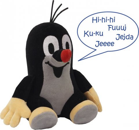 Miler Zdeněk: Krtek 15cm - sedící, mluvící Miler Zdeněk: Krtek 15cm - sedící, mluvící