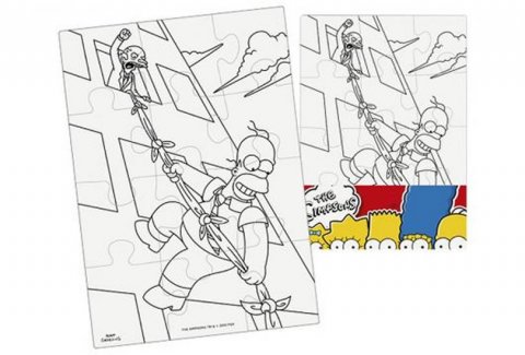 neuveden: The Simpsons - Vymaluj si obdélník Puzzle neuveden: The Simpsons - Vymaluj si obdélník Puzzle