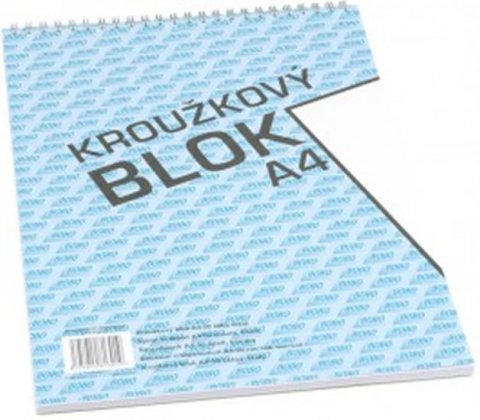 neuveden: Blok s horní vazbou A4, čistý, 50 listů neuveden: Blok s horní vazbou A4, čistý, 50 listů