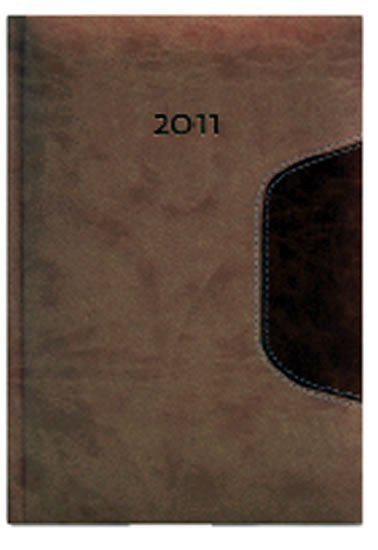 neuveden: Diář 2011 Memphis týdenní A5 - béžová/světle hnědá