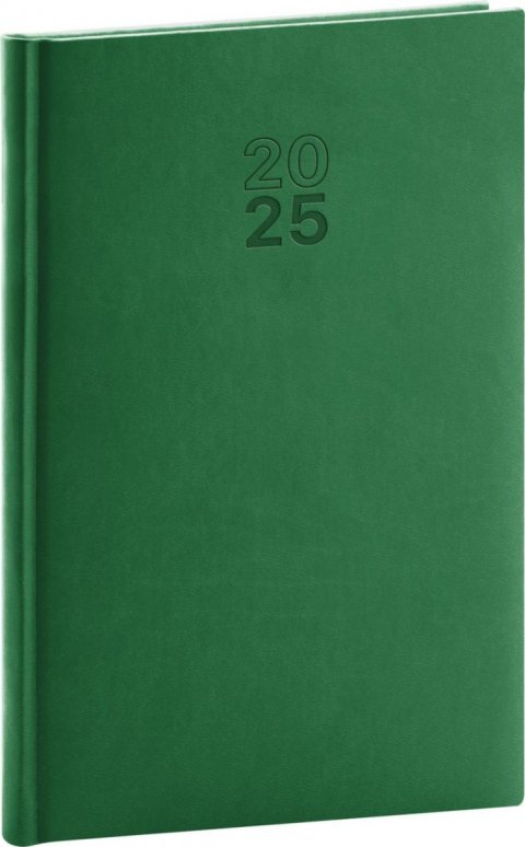 neuveden: Diář 2025: Aprint - zelený, týdenní, 18 × 25 cm neuveden: Diář 2025: Aprint - zelený, týdenní, 18 × 25 cm