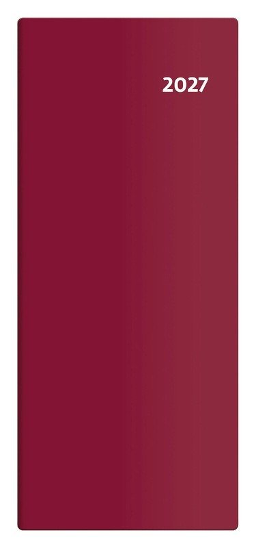 : Diář 2027 kapesní - Torino měsíční - bordó