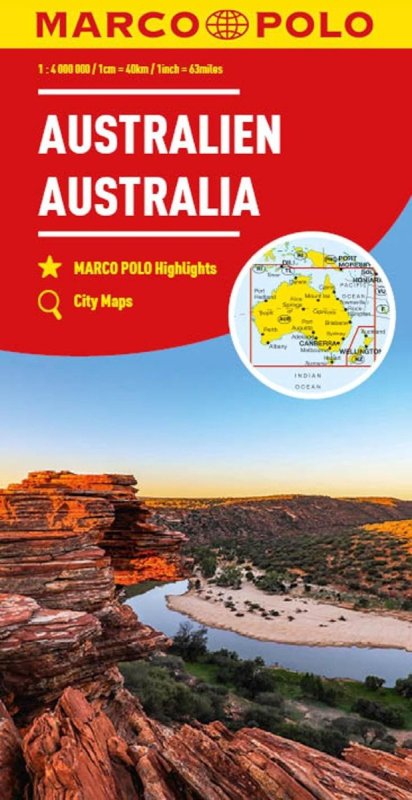 neuveden: Austrálie 1: 4 000 000 / automapa