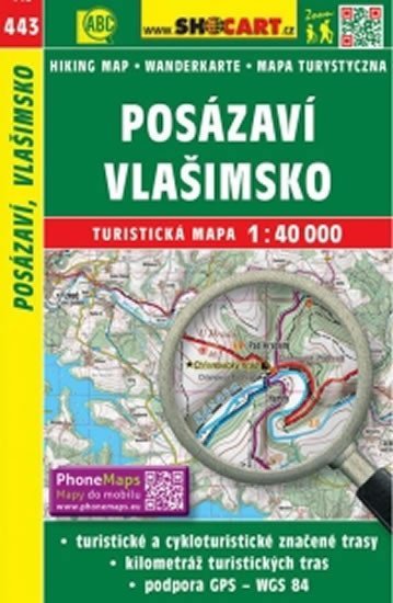 neuveden: SC 443 Posázaví, Vlašimsko 1:40 000