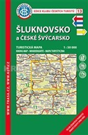 neuveden: KČT 13 Šlukonvsko a České Švýcarsko 1:50.000 / turistická mapa