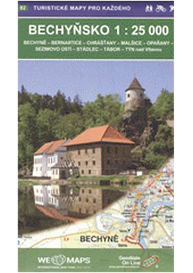 neuveden: Bechyňsko 1:25T/92 Turistické mapy pro každého