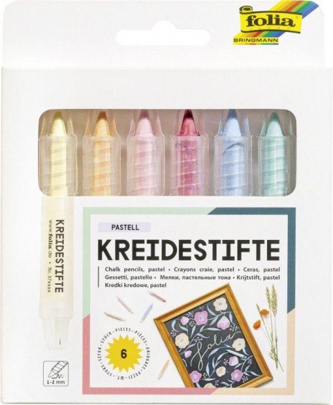 neuveden: Folia Křídy v tužce - pastelové barvy 6 ks